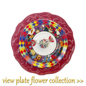 plate flowers